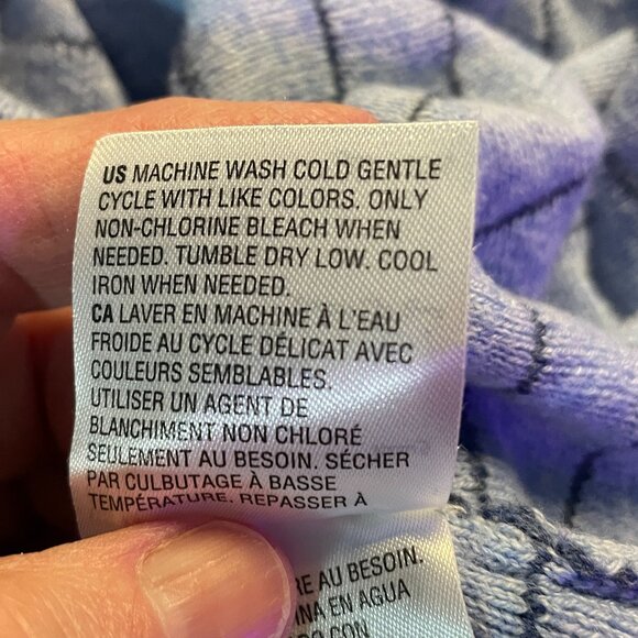 Blue Sweater with navy stripes, size M - Picture 5 of 5